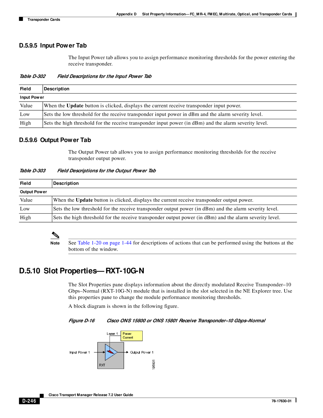 Cisco Systems 78-17630-01 appendix Slot Properties-RXT-10G-N, 246 