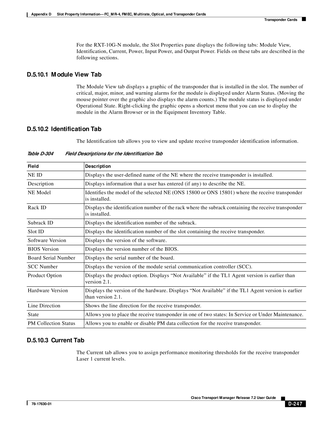 Cisco Systems 78-17630-01 appendix Module View Tab, 247 