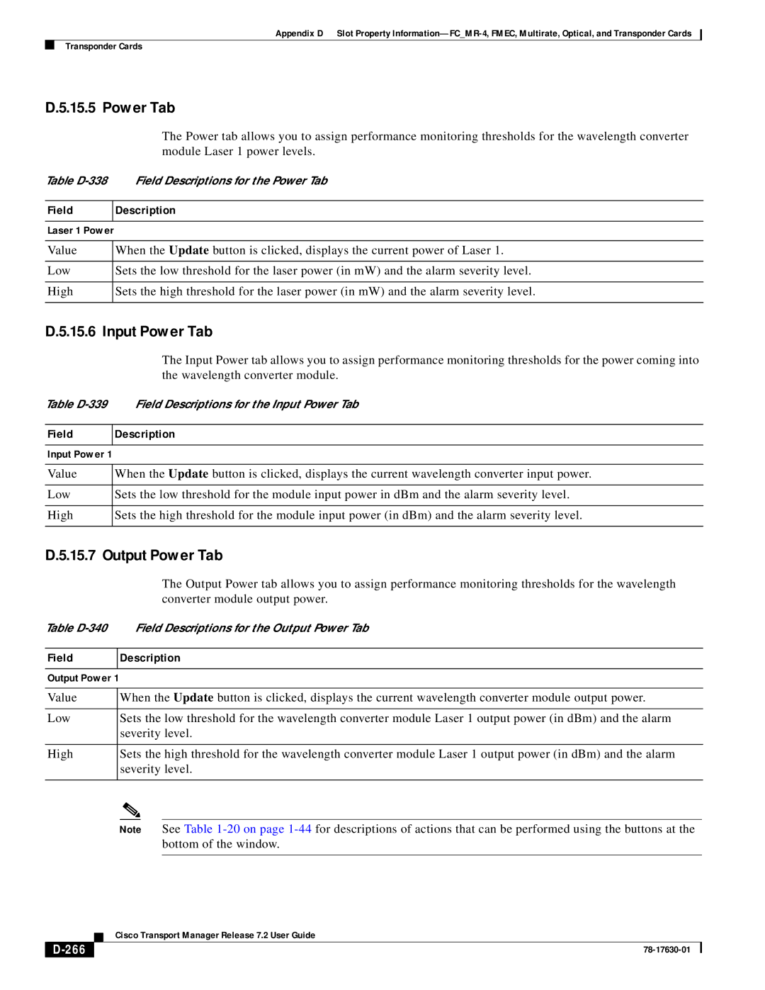 Cisco Systems 78-17630-01 appendix Power Tab, 266 