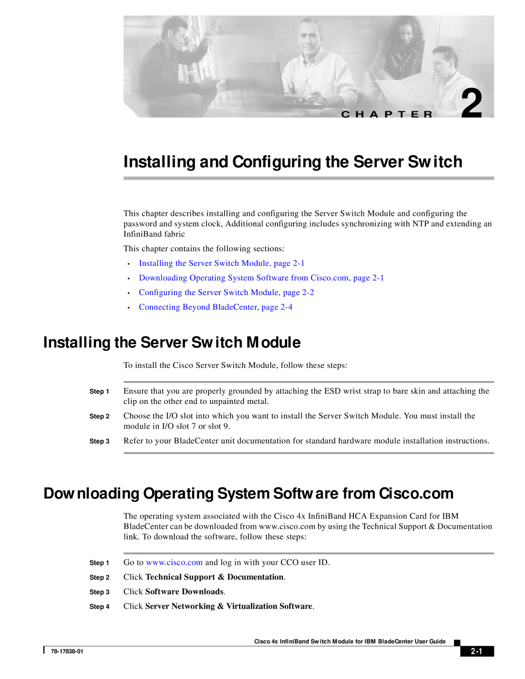 Cisco Systems 78-17838-01 installation instructions Installing and Configuring the Server Switch 