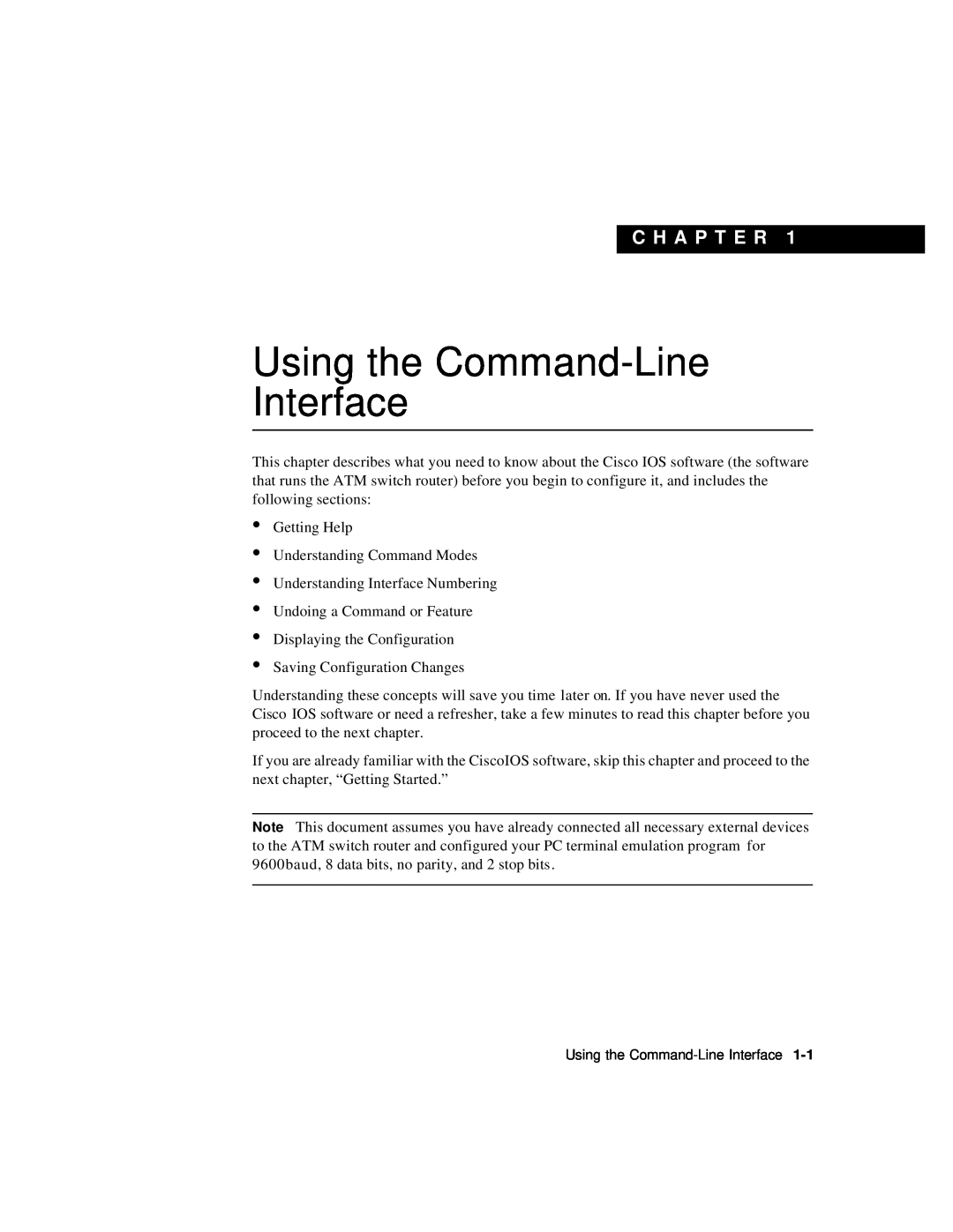 Cisco Systems 78-6897-01 manual Using the Command-Line Interface, C H A P T E R 