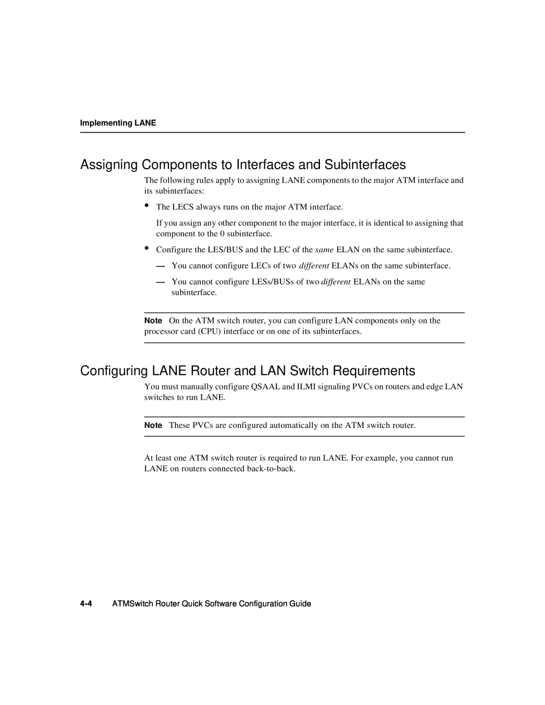 Cisco Systems 78-6897-01 manual Assigning Components to Interfaces and Subinterfaces 