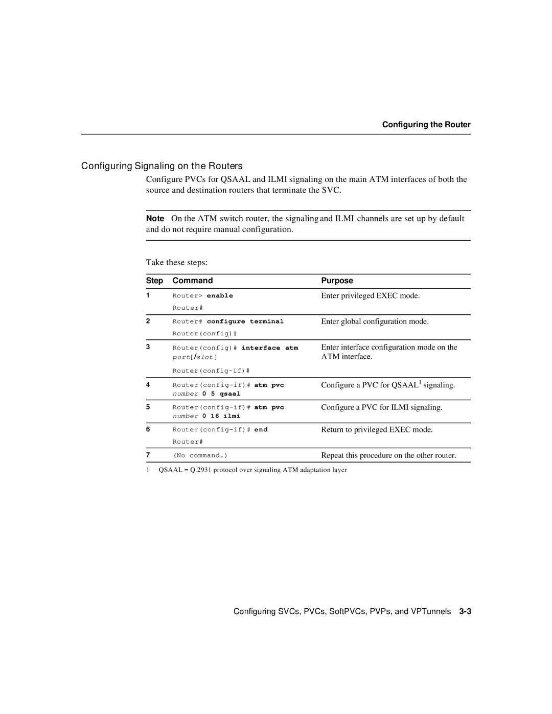 Cisco Systems 78-6897-01 manual Configuring Signaling on the Routers, Configuring the Router 