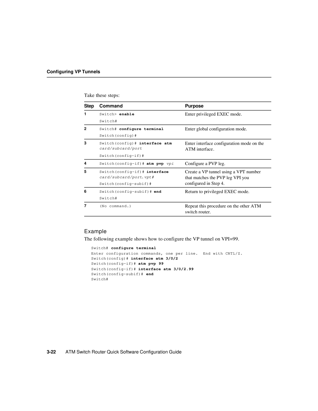 Cisco Systems 78-6897-01 manual Switchconfig# interface atm 3/0/2, Switchconfig-if#interface atm 3/0/2.99 