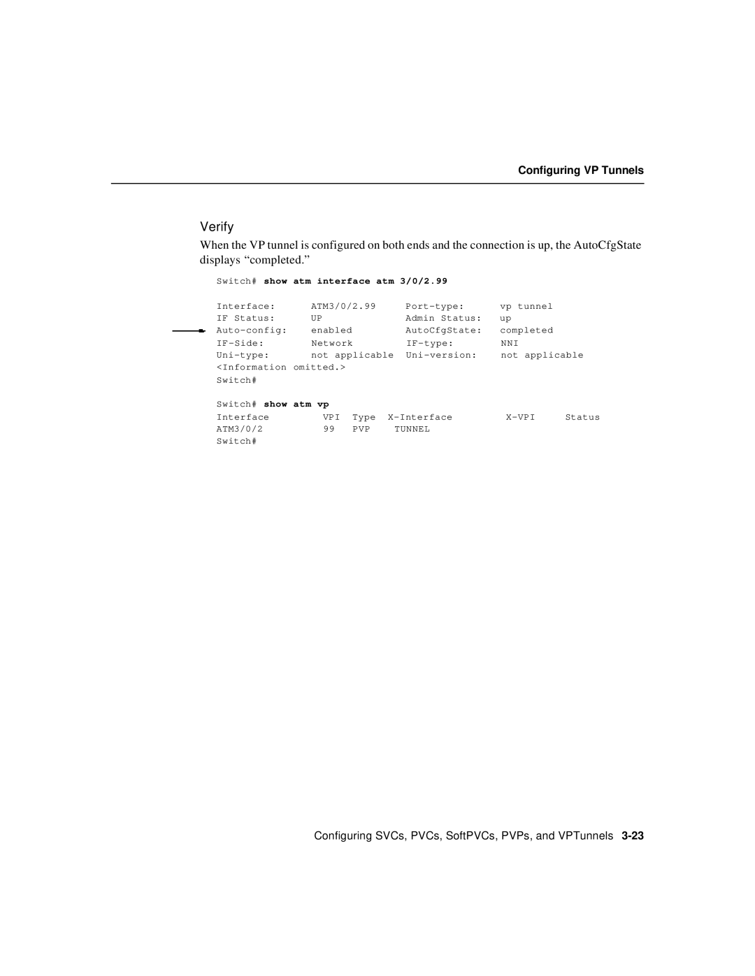 Cisco Systems 78-6897-01 manual Switch# show atm interface atm 3/0/2.99, Atm vp 