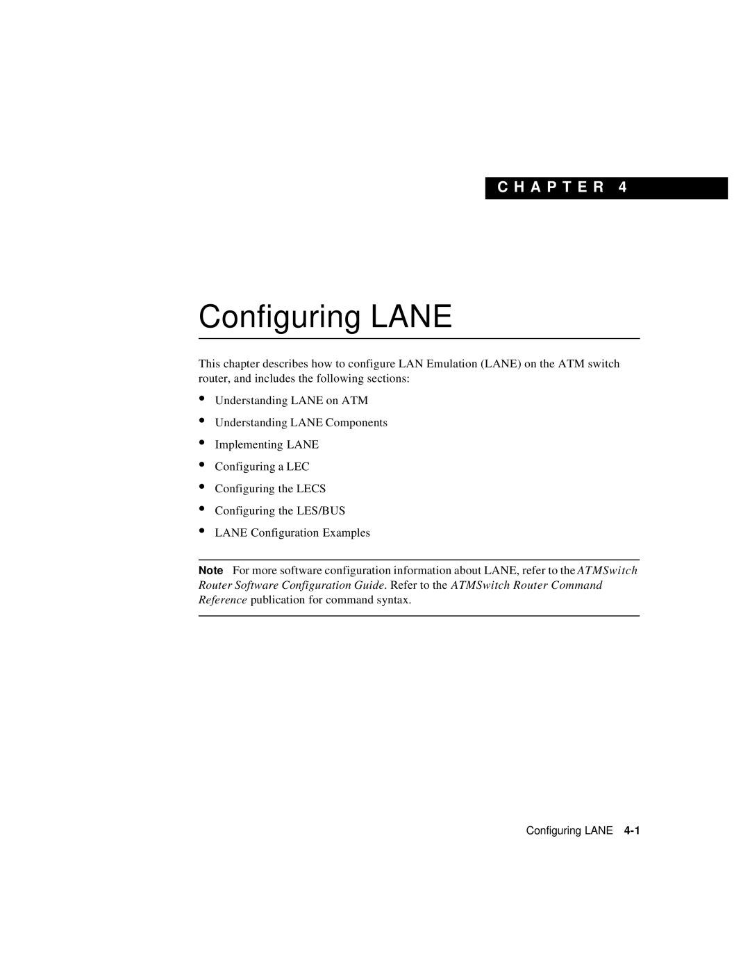 Cisco Systems 78-6897-01 manual Configuring Lane 