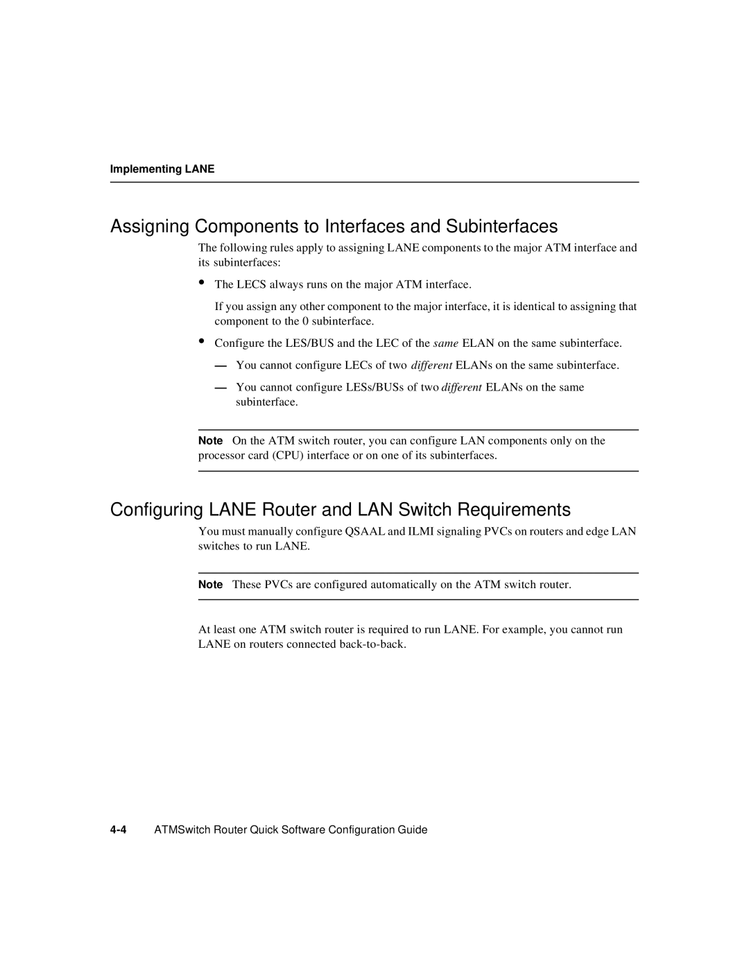 Cisco Systems 78-6897-01 manual Assigning Components to Interfaces and Subinterfaces 