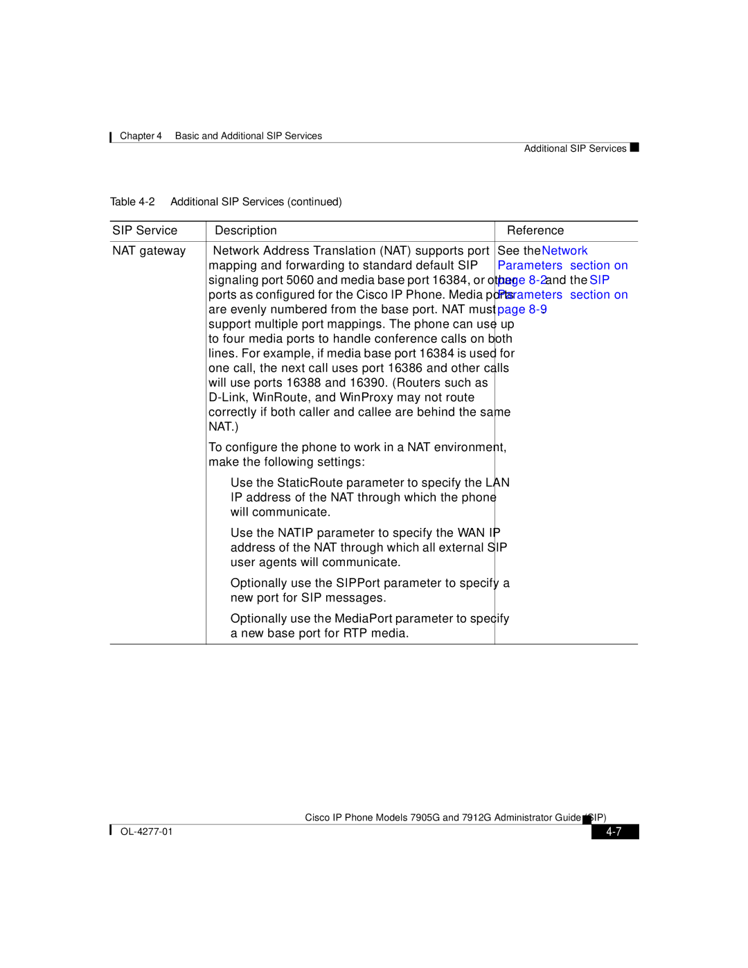 Cisco Systems 7912G, 7905G manual and the SIP 