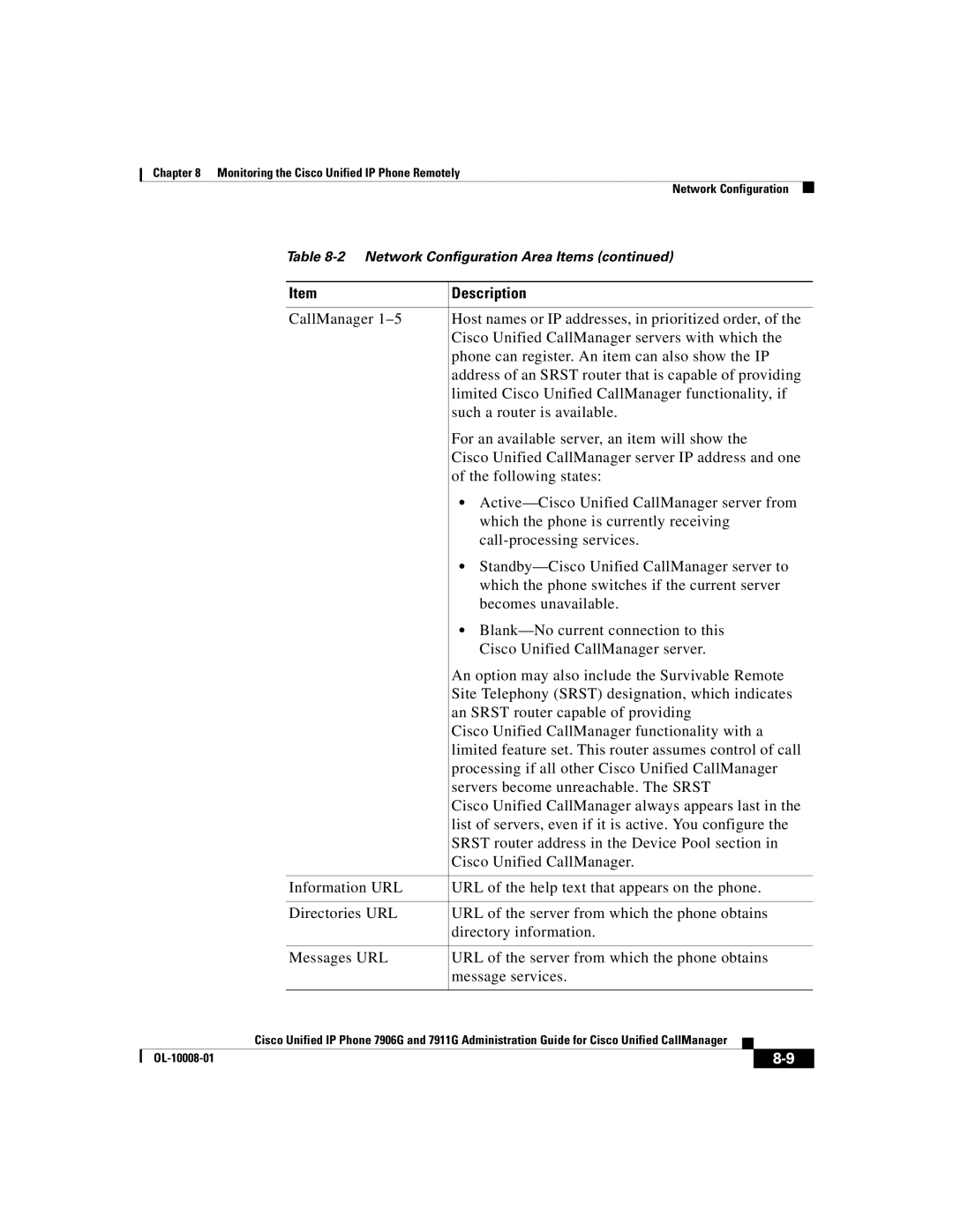 Cisco Systems 7911G, 7906G manual Description 