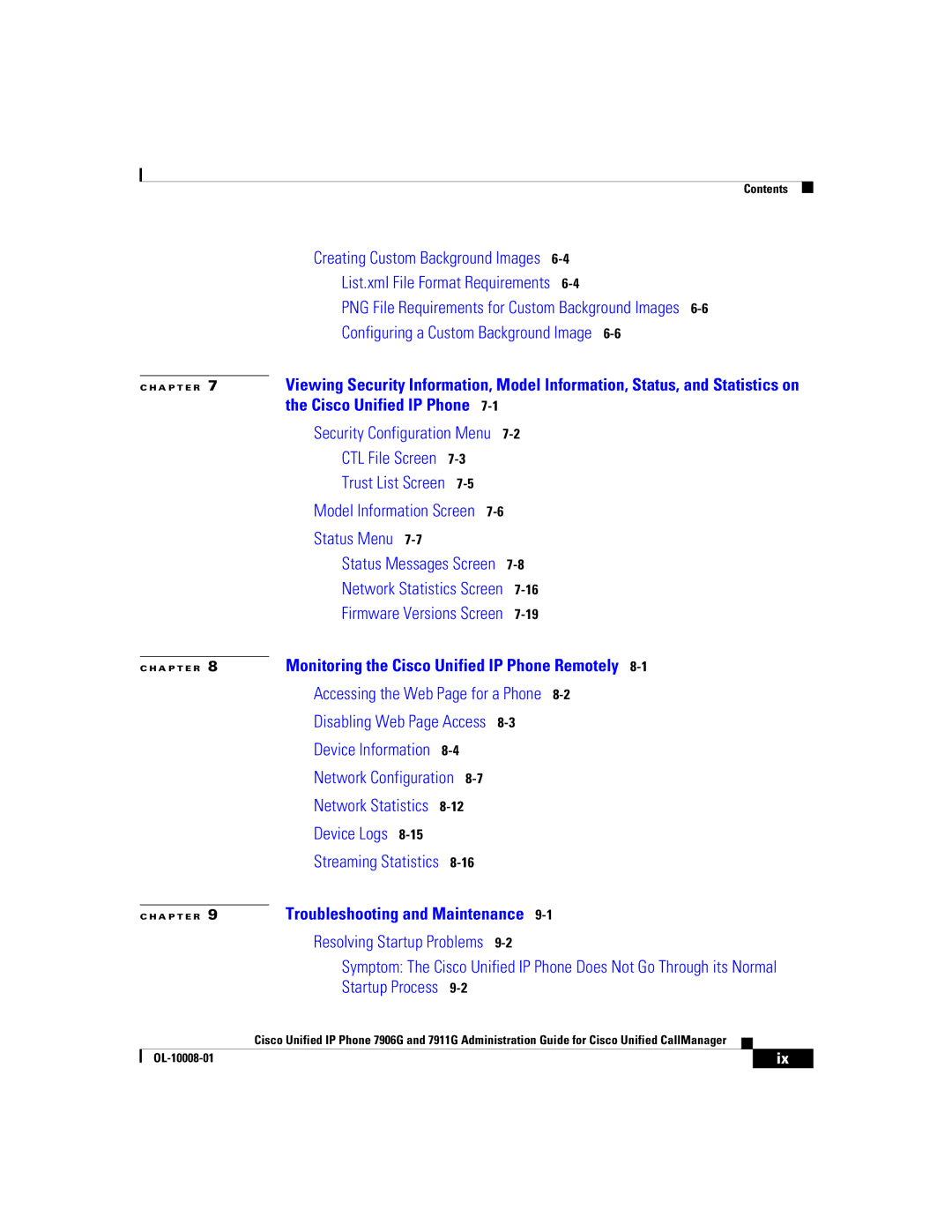 Cisco Systems 7911G, 7906G manual PNG File Requirements for Custom Background Images 