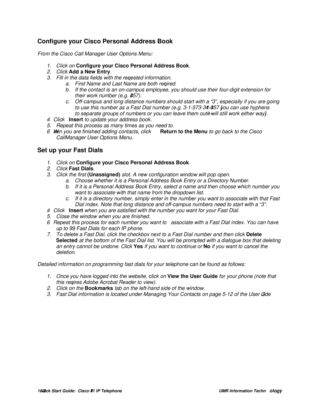 Cisco Systems 7911 quick start Configure your Cisco Personal Address Book 