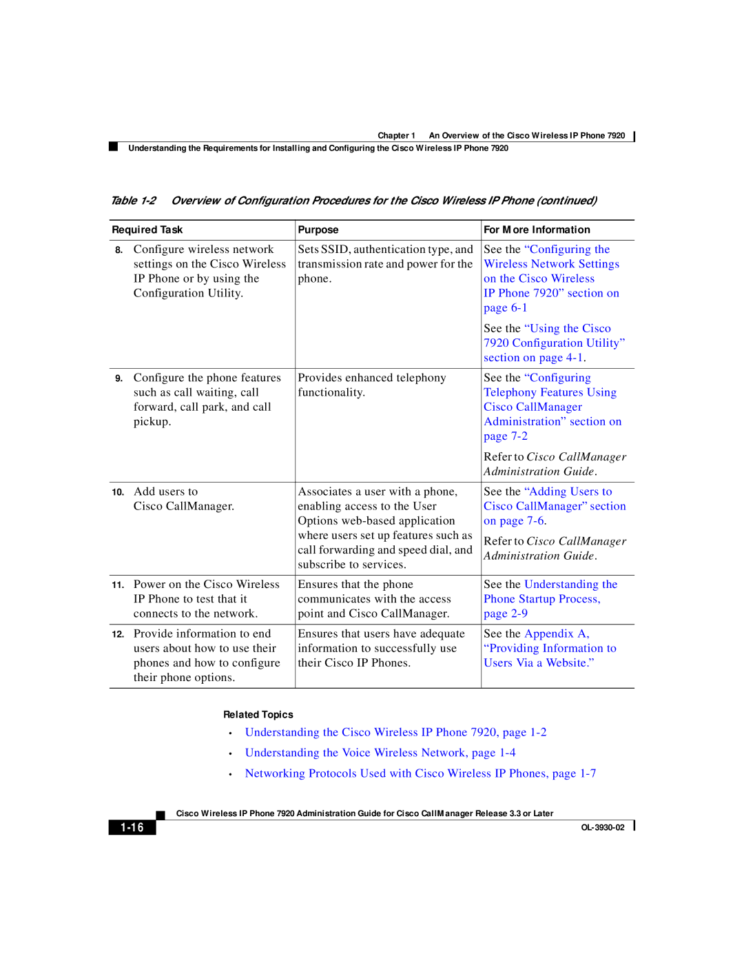 Cisco Systems 7920 manual Wireless Network Settings 