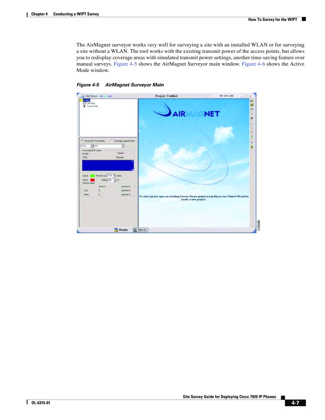 Cisco Systems 7920 manual AirMagnet Surveyor Main 