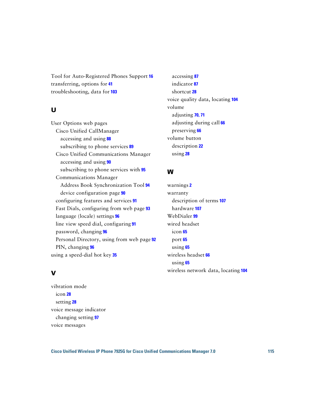 Cisco Systems 7925G manual 