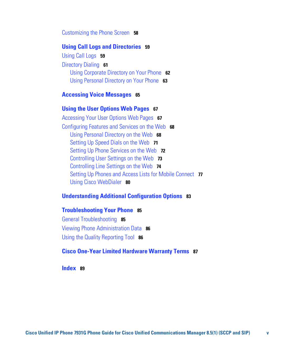 Cisco Systems 7931G manual Accessing Voice Messages 