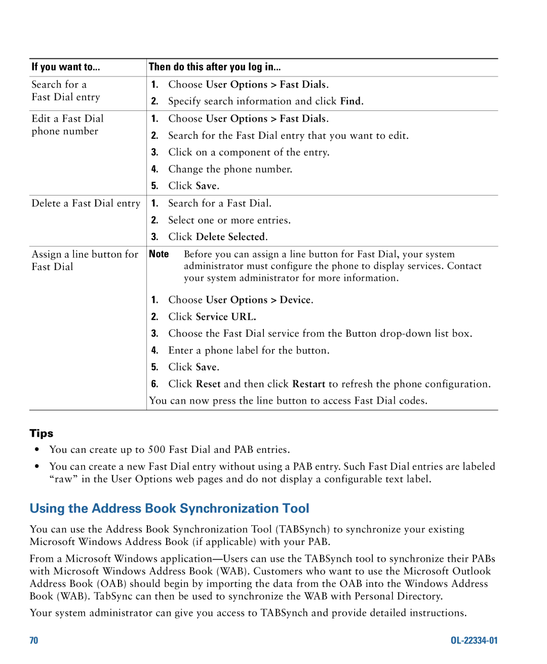 Cisco Systems 7931G manual Using the Address Book Synchronization Tool 