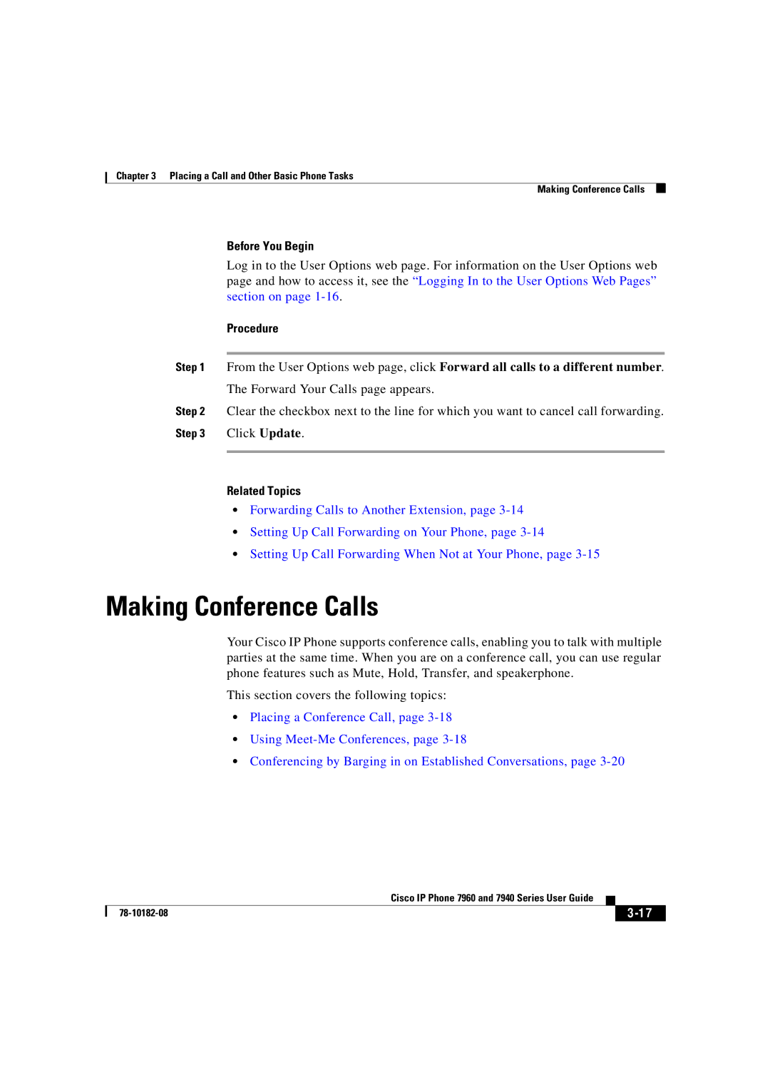 Cisco Systems 7960, 7940 manual Making Conference Calls 