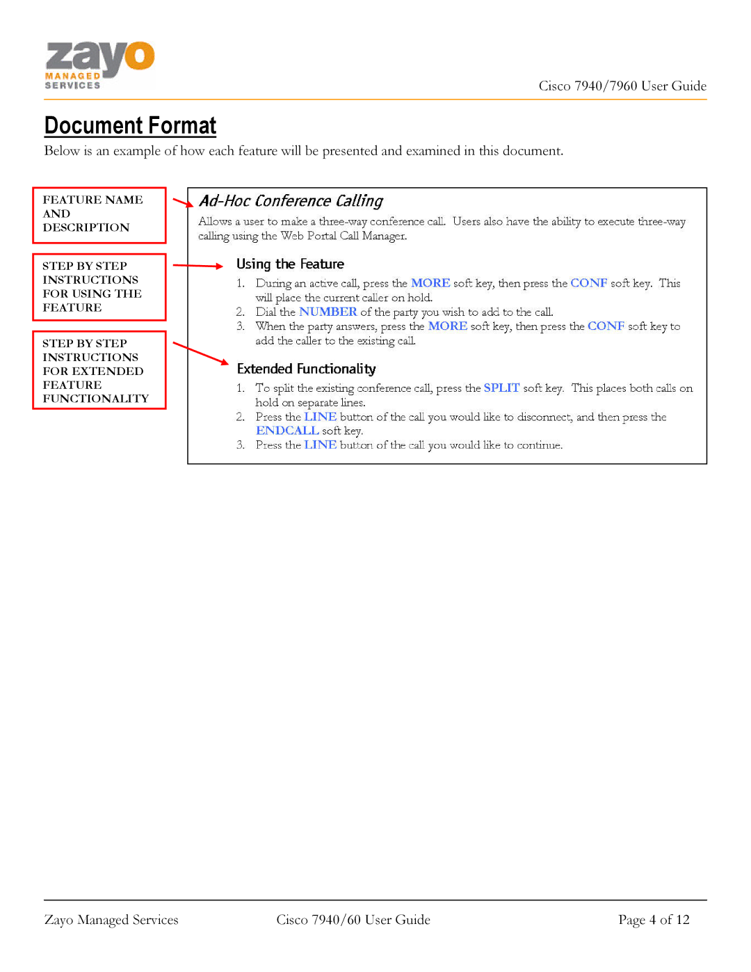 Cisco Systems 7940/7960 manual Document Format 