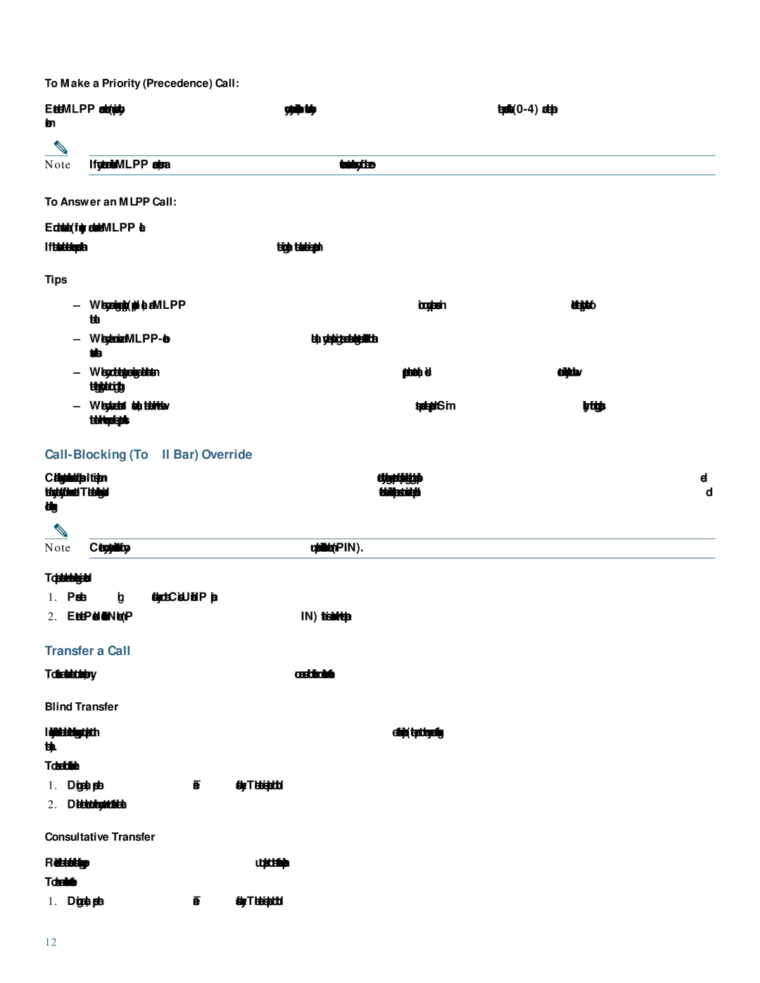 Cisco Systems 7942G, 7962G manual Call-Blocking Toll Bar Override, Transfer a Call 