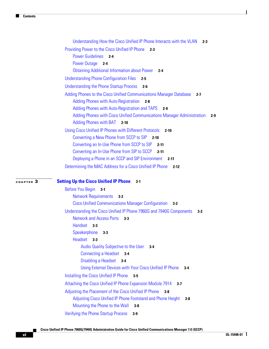 Cisco Systems 7960G, 7940G manual Network Requirements 