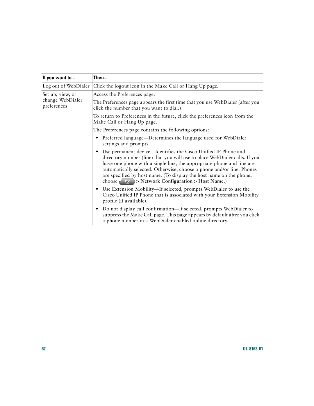 Cisco Systems 7961G/7961G-GE, 7941G/7941G-GE warranty Network Configuration Host Name 