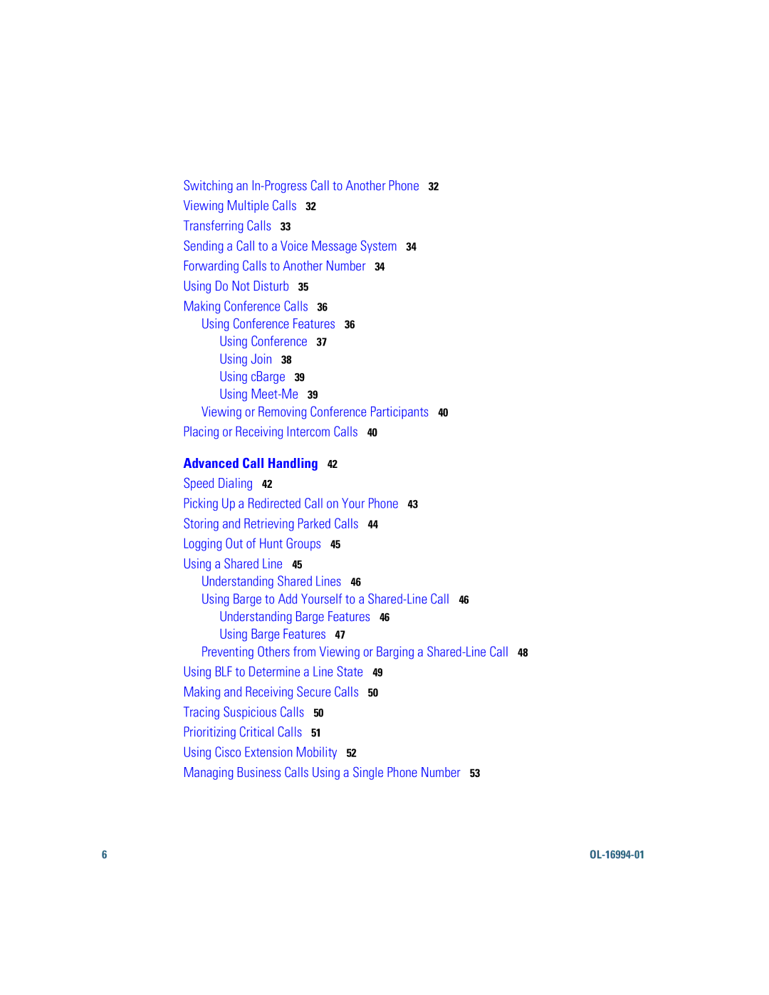 Cisco Systems 7961G/7961G-GE, 7941G/7941G-GE manual Switching an In-Progress Call to Another Phone 