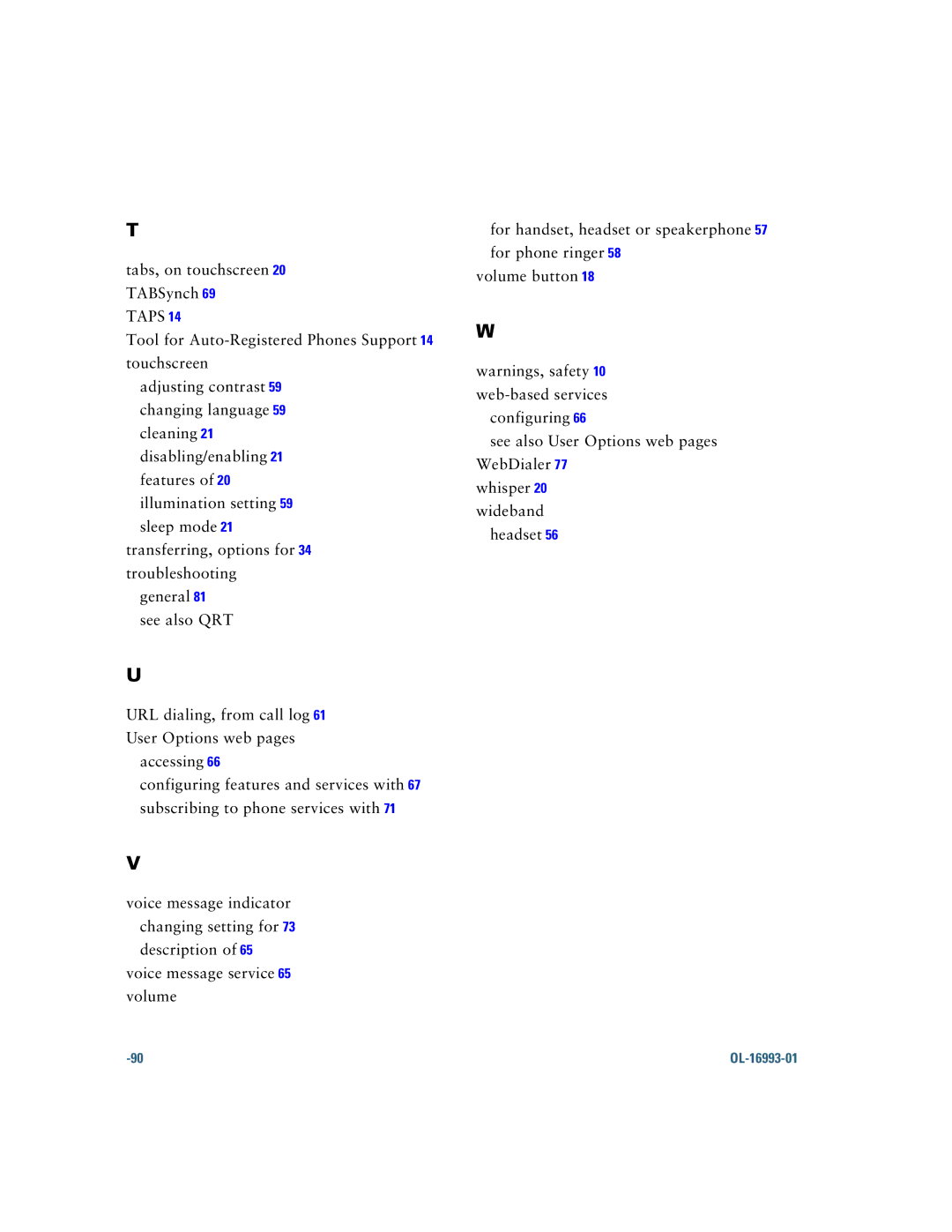 Cisco Systems 7970 Series manual Taps 