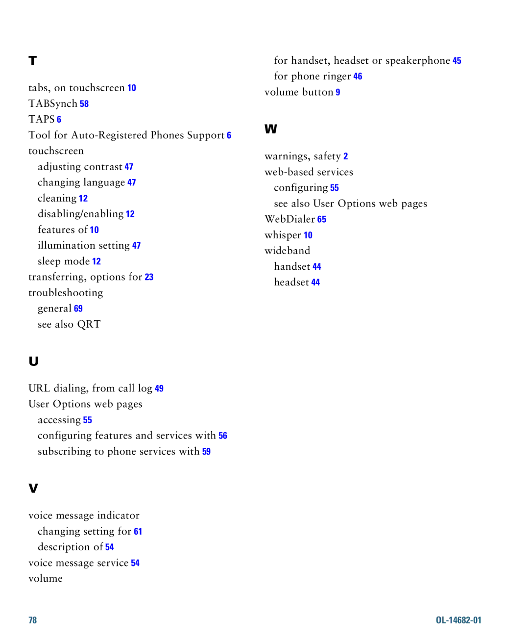 Cisco Systems 7970 manual Taps 