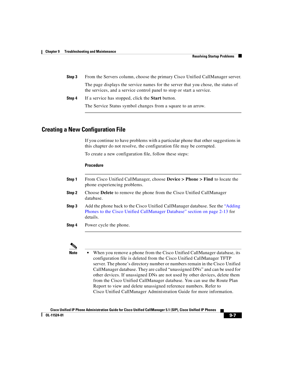 Cisco Systems 7970G manual Creating a New Configuration File 