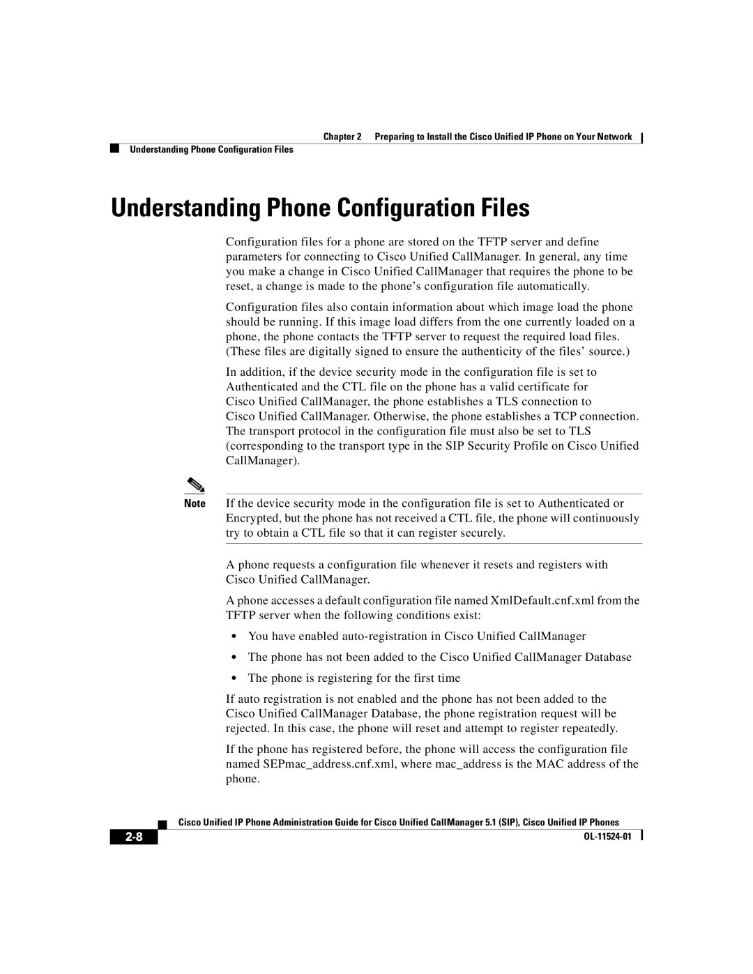 Cisco Systems 7970G manual Understanding Phone Configuration Files 