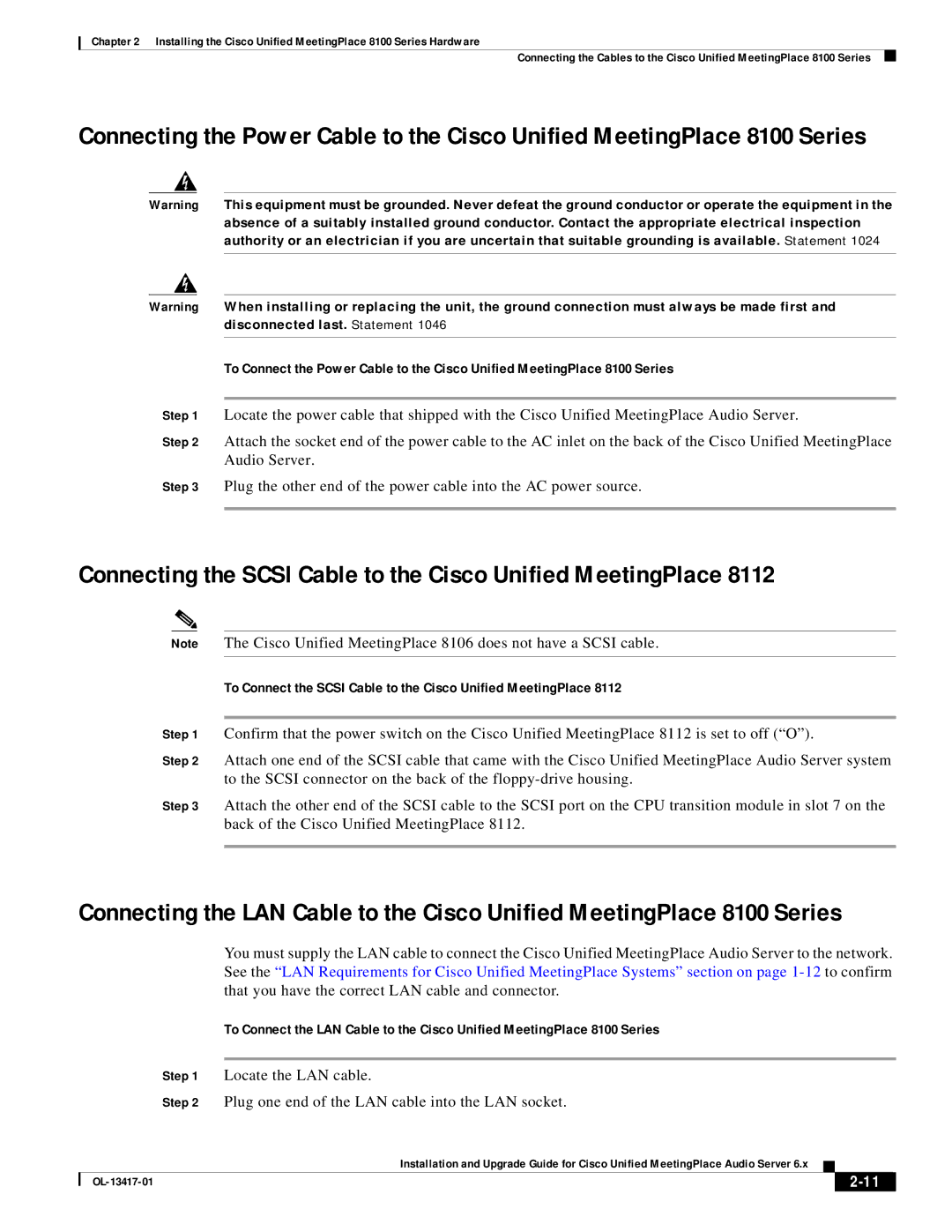 Cisco Systems 700 MHz, 8 manual Connecting the Scsi Cable to the Cisco Unified MeetingPlace 