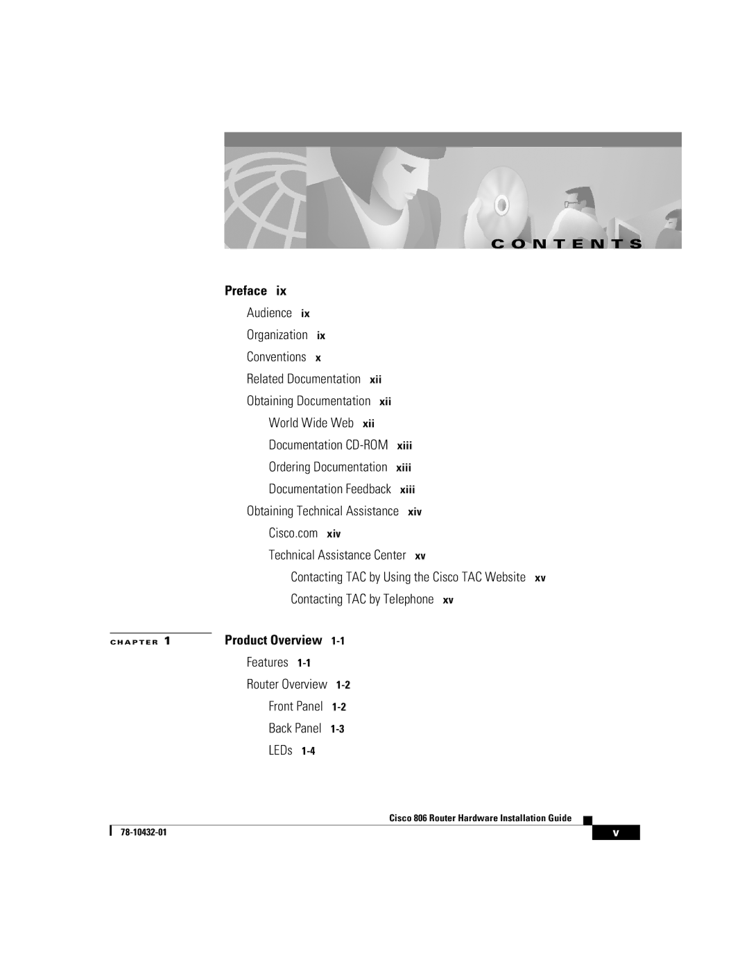 Cisco Systems 806 manual Product Overview, Features, LEDs 