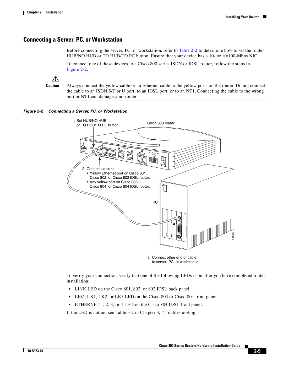 Cisco Systems 80O SERIES manual Connecting a Server, PC, or Workstation 