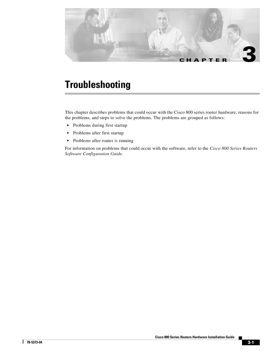 Cisco Systems 80O SERIES manual Troubleshooting 