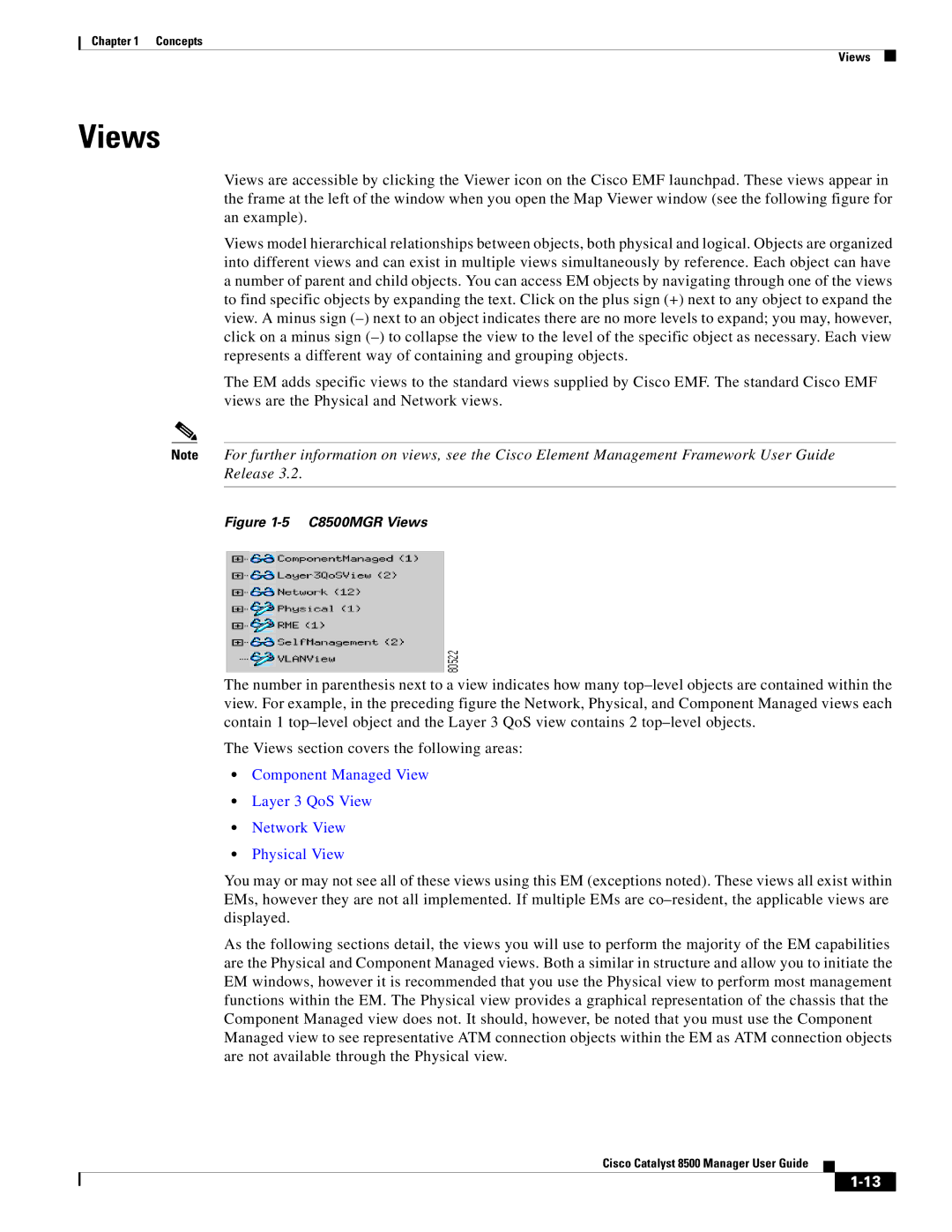 Cisco Systems manual C8500MGR Views 