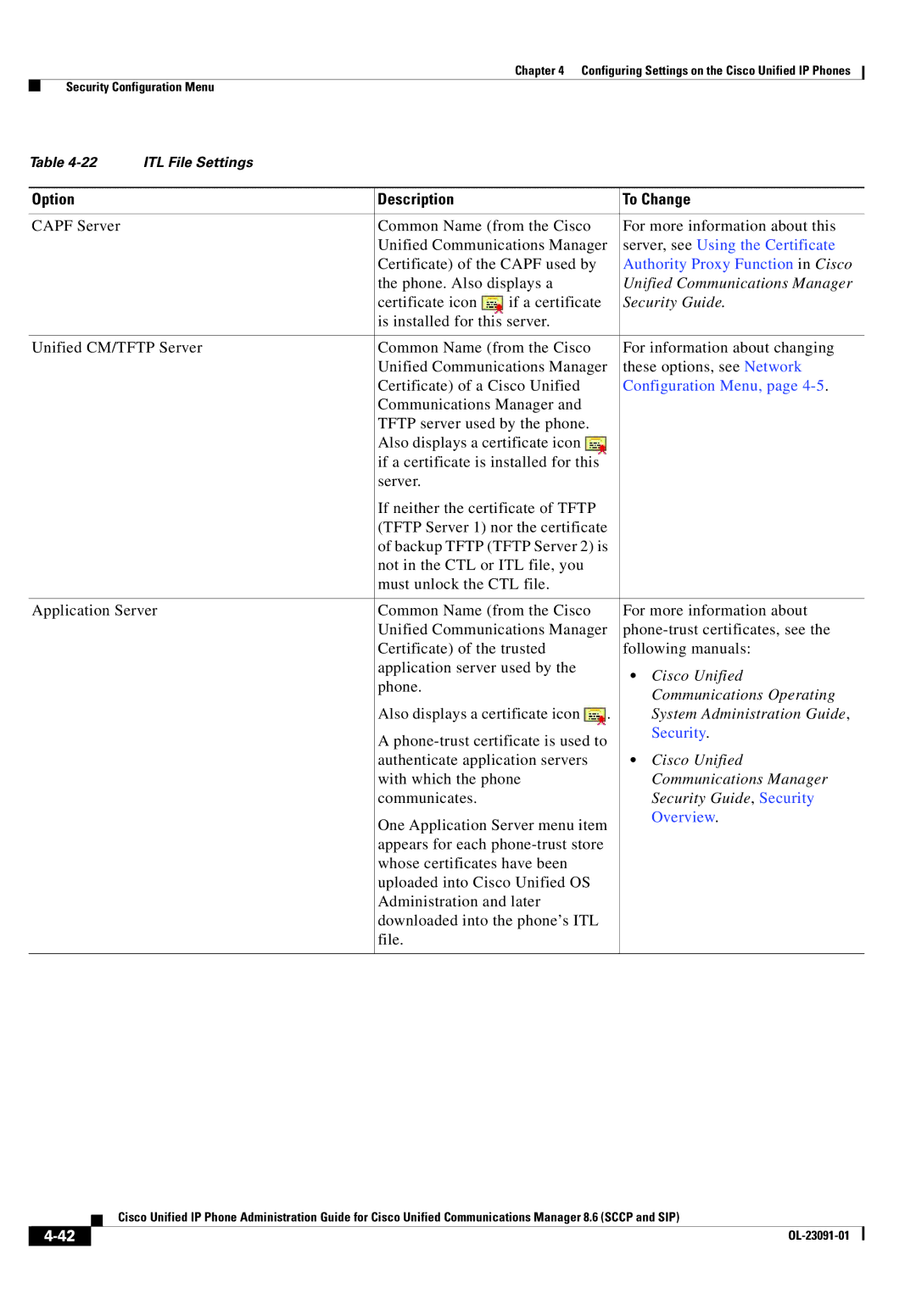 Cisco Systems 8.6 manual Unified Communications Manager, Security Guide, Cisco Unified, Communications Operating 