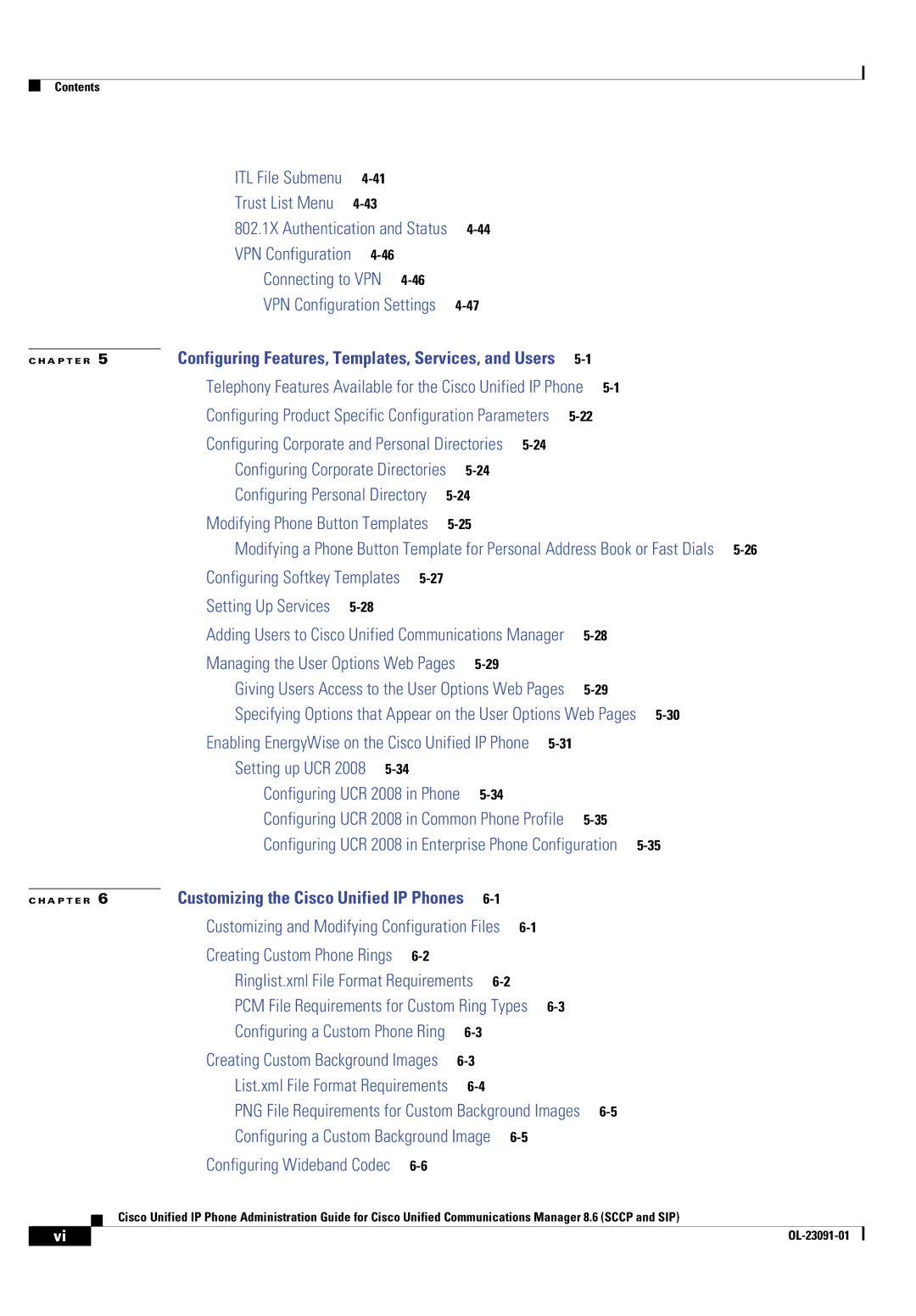 Cisco Systems 8.6 manual Telephony Features Available for the Cisco Unified IP Phone 