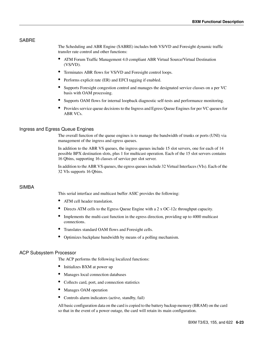 Cisco Systems 8600 Series manual Ingress and Egress Queue Engines, ACP Subsystem Processor 