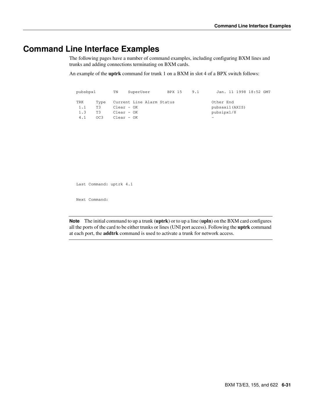 Cisco Systems 8600 Series manual Command Line Interface Examples 