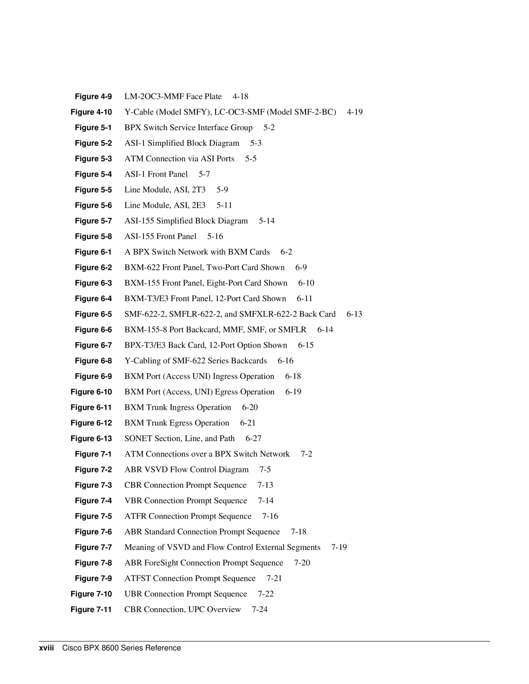 Cisco Systems manual Xviii Cisco BPX 8600 Series Reference 