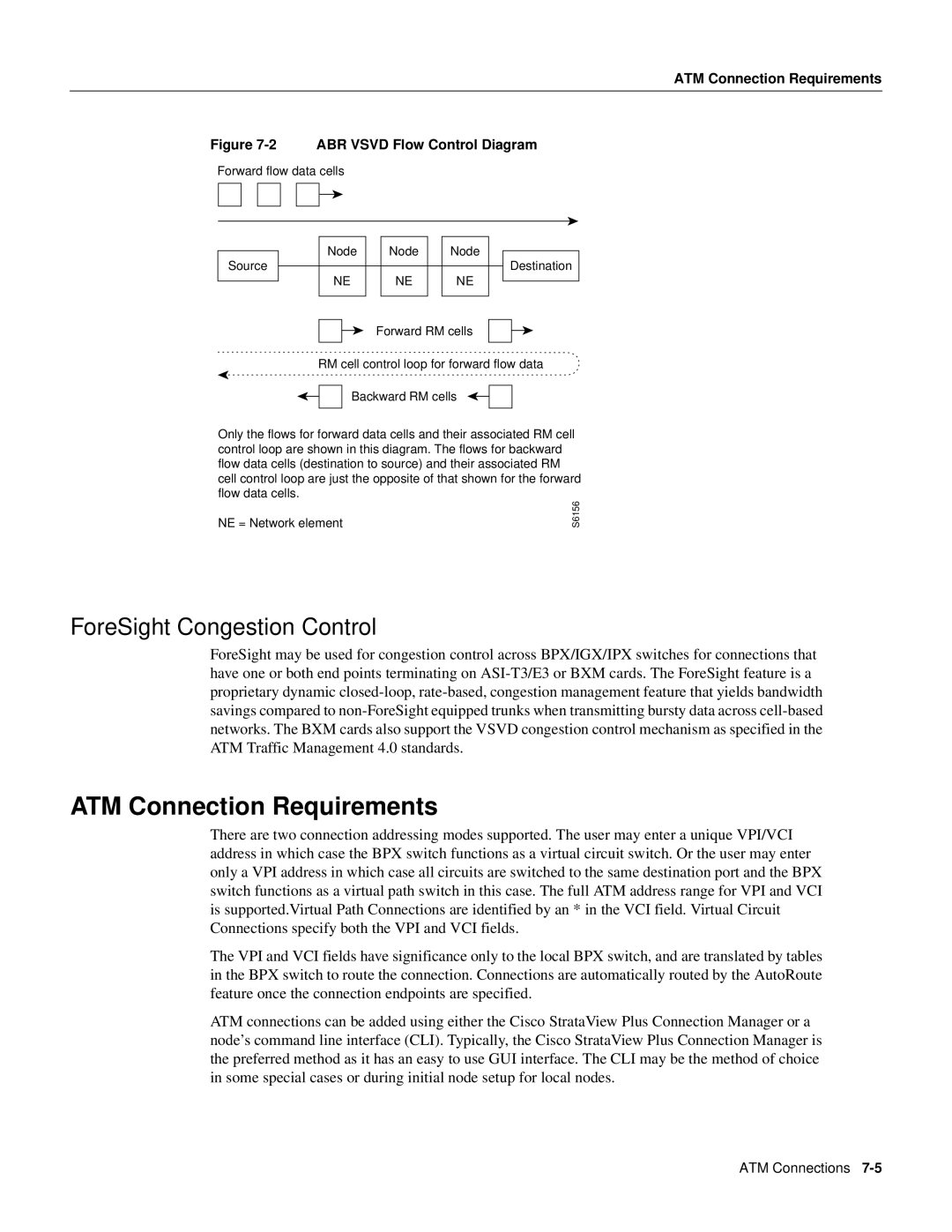 Cisco Systems 8600 Series manual ATM Connection Requirements, ForeSight Congestion Control 