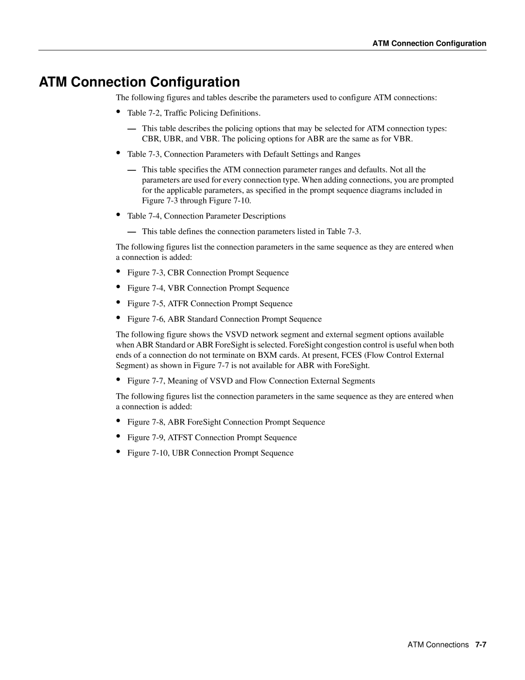 Cisco Systems 8600 Series manual ATM Connection Configuration 