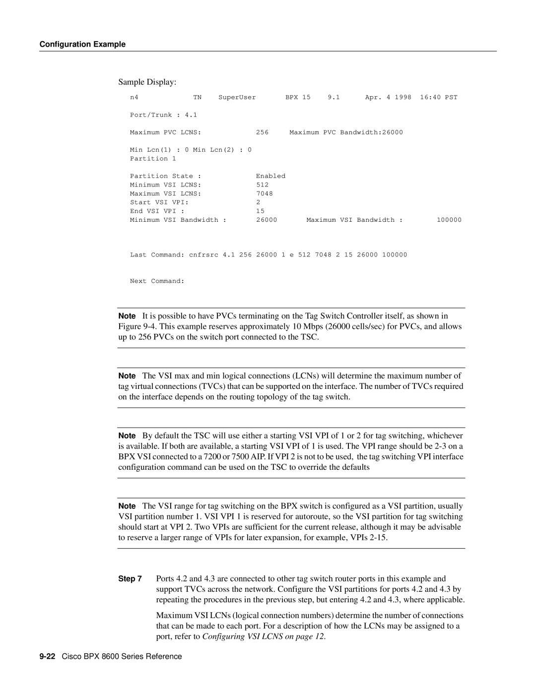 Cisco Systems manual 22Cisco BPX 8600 Series Reference 