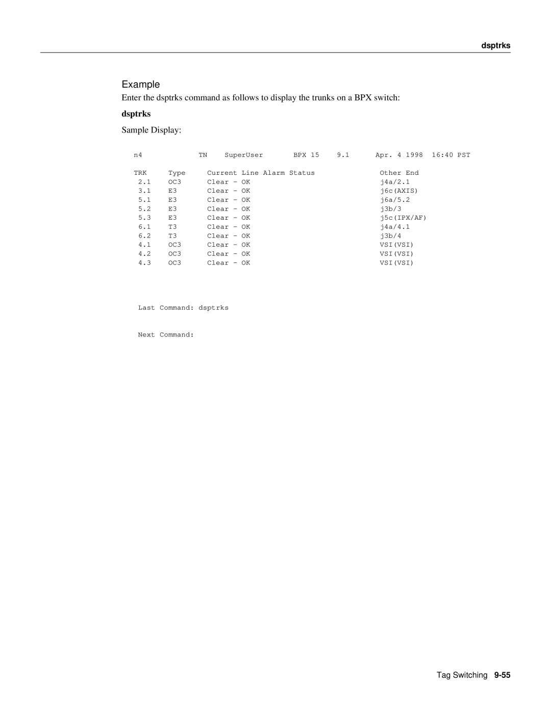 Cisco Systems 8600 Series manual Example 