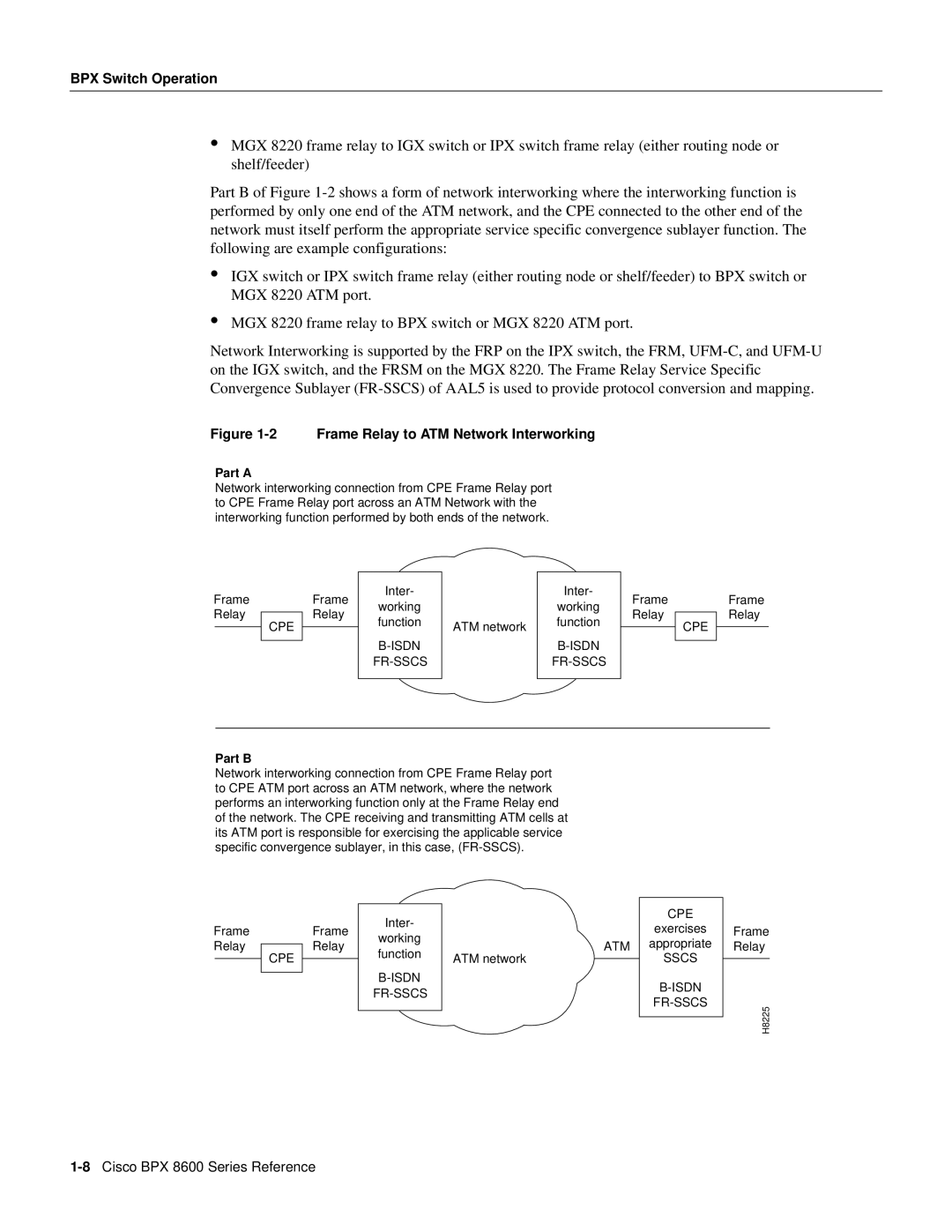 Cisco Systems 8600 Series manual Frame Relay to ATM Network Interworking 