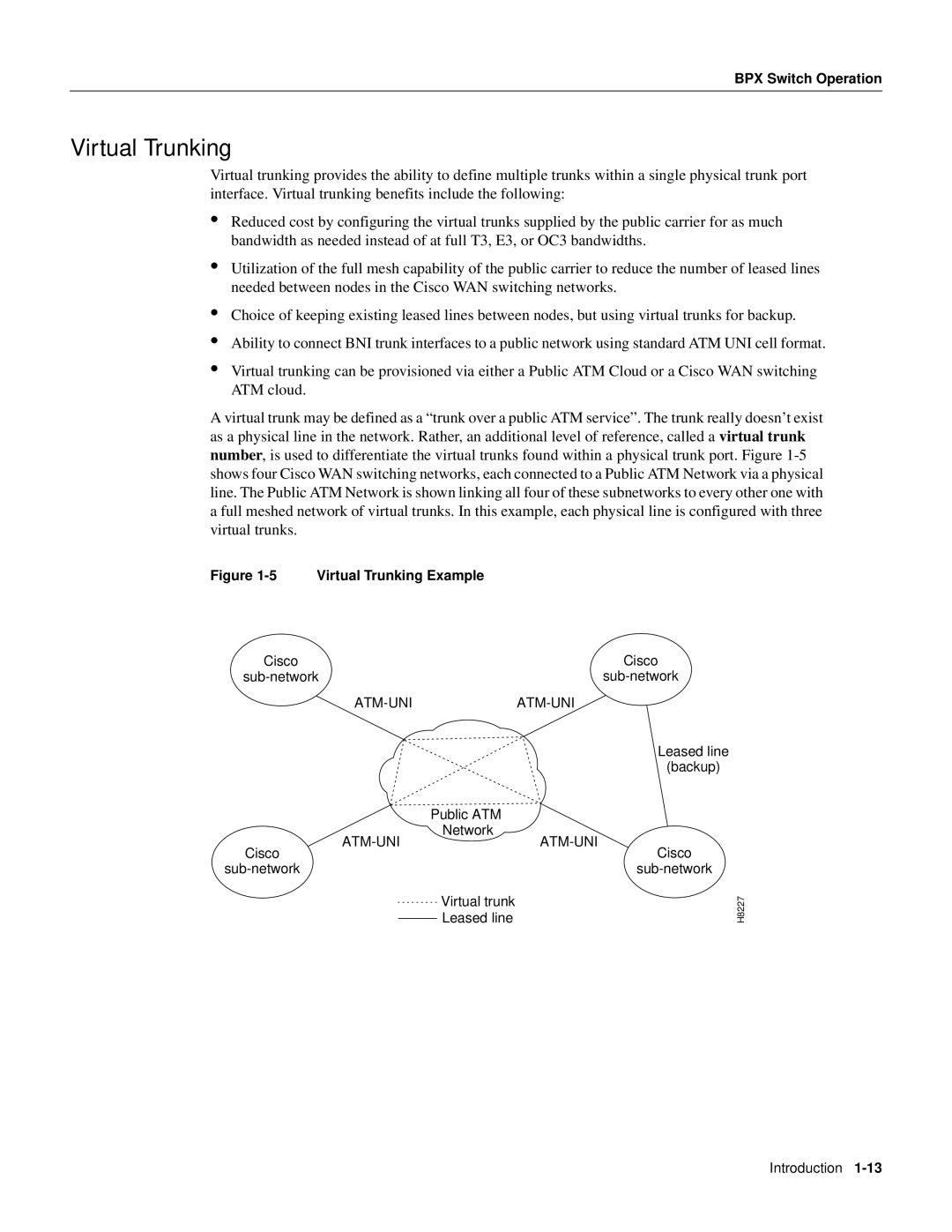 Cisco Systems 8600 Series manual Virtual Trunking Example 