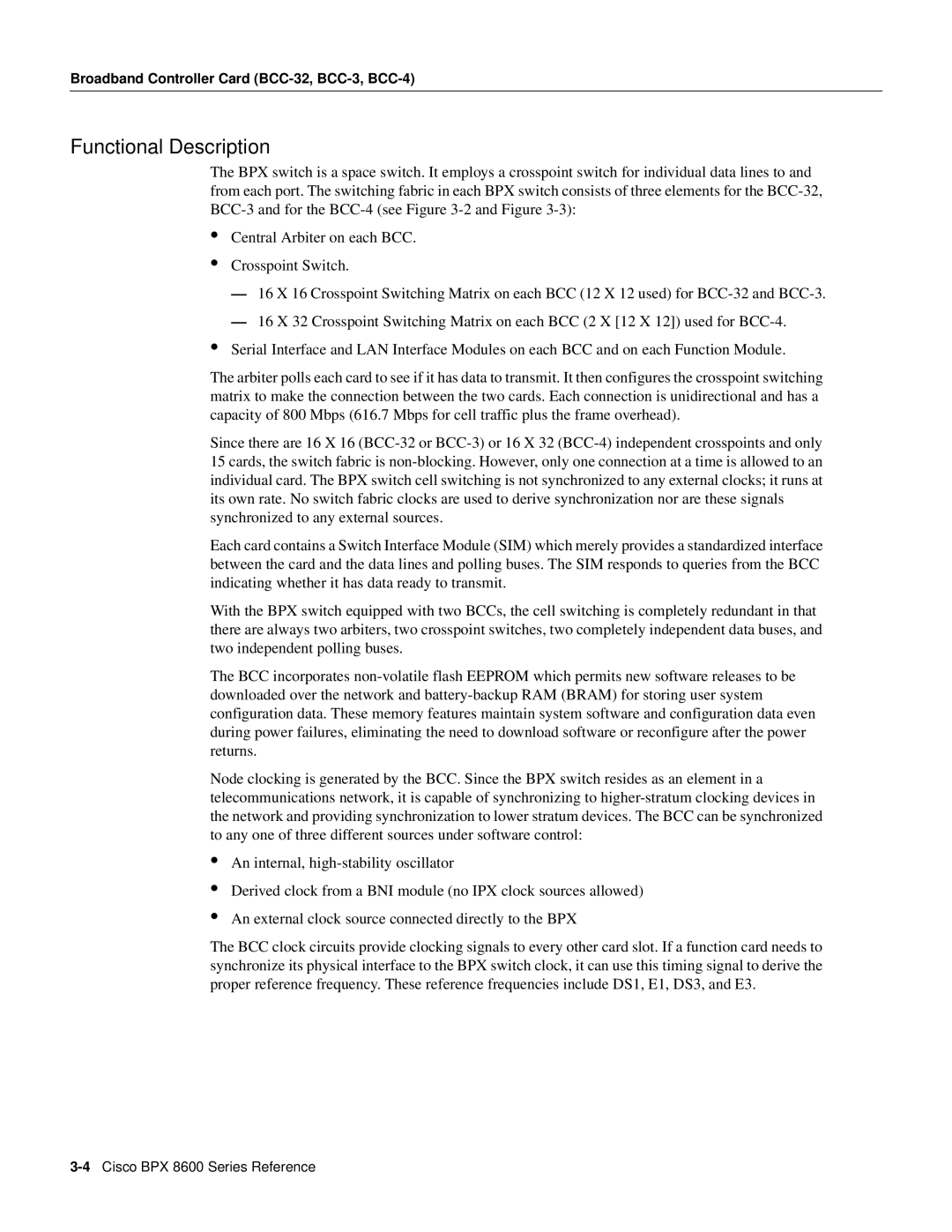 Cisco Systems 8600 Series manual Functional Description 