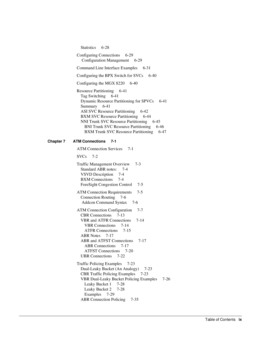 Cisco Systems 8600 Series manual Chapter ATM Connections 