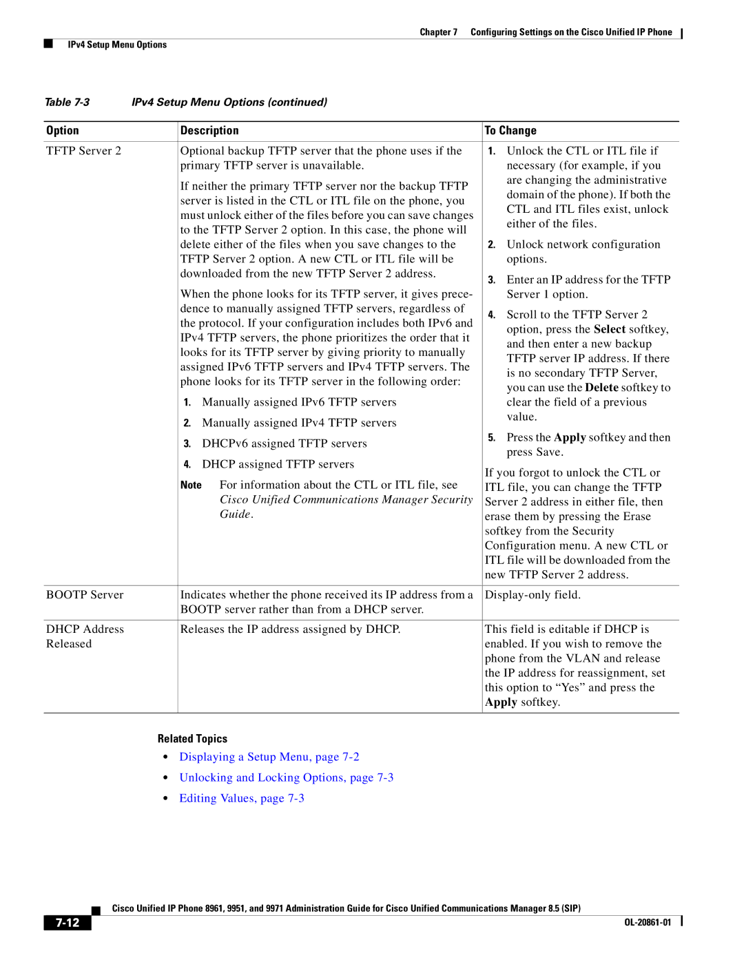 Cisco Systems 8961 manual Cisco Unified Communications Manager Security 