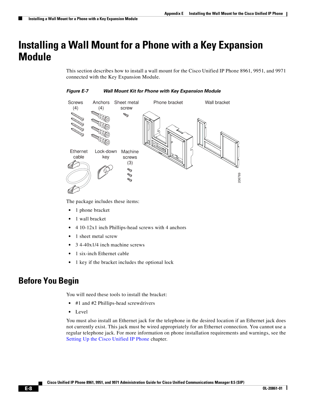 Cisco Systems 8961 manual Machine 